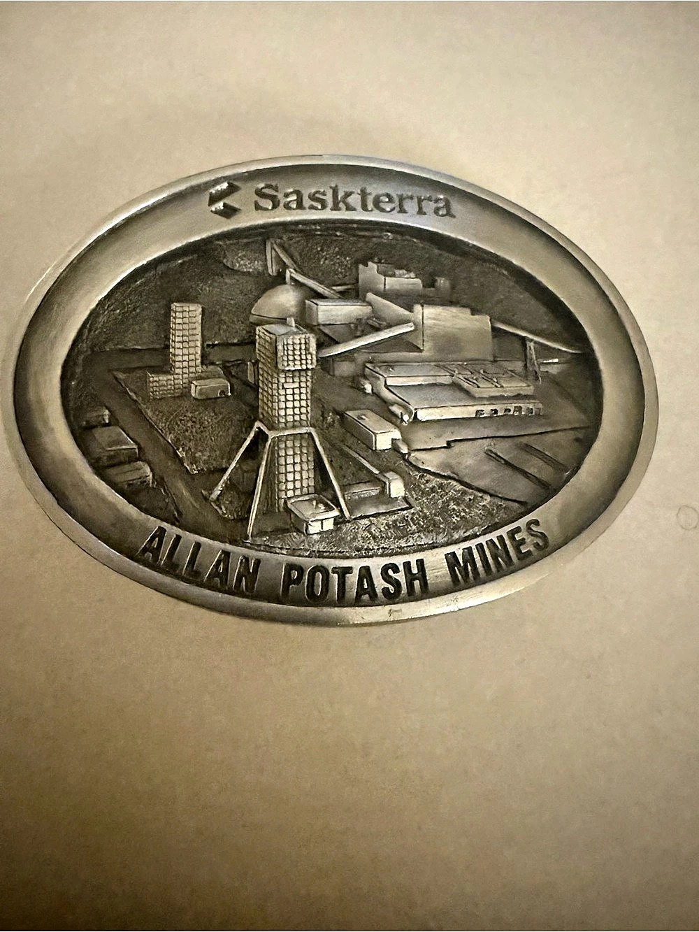 Vintage Saskterra Potash Mines Limited Edition Buckle